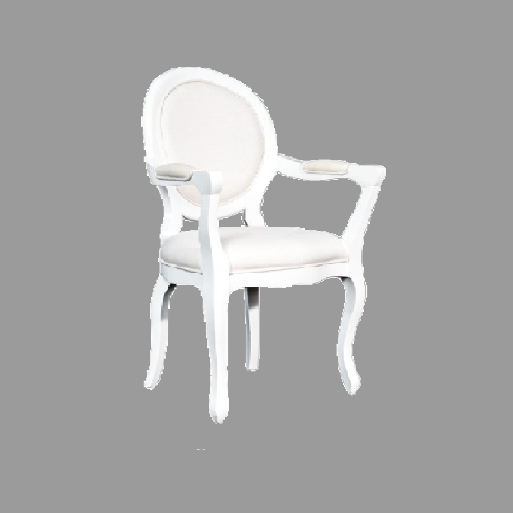 Poltrona Medalhão Branca