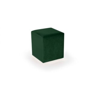Pufe Quadrado Veludo Verde