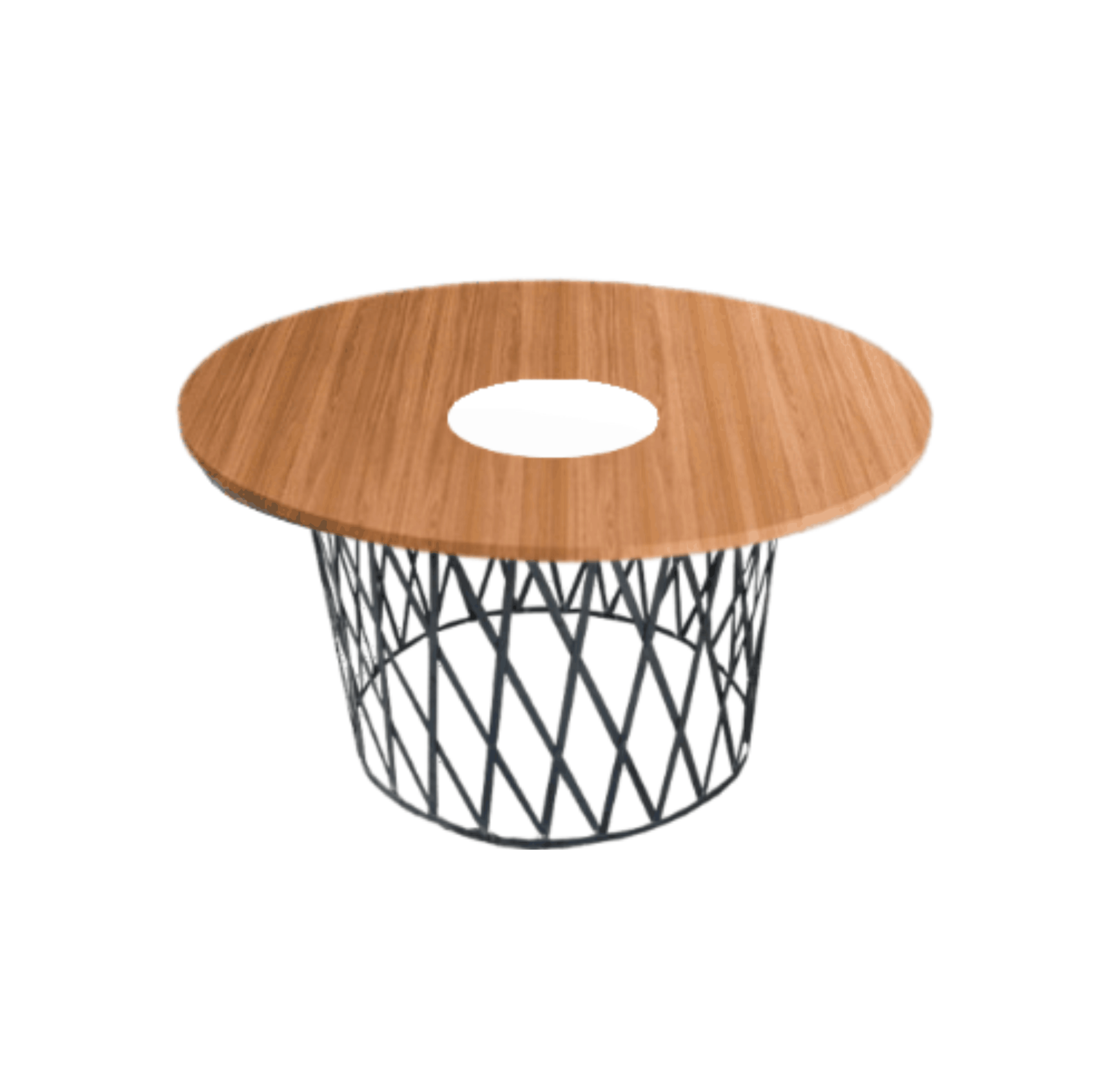 Mesa Circular - Pé Trançado