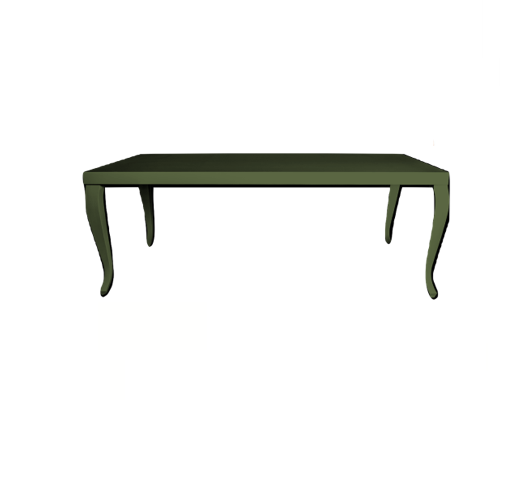 Mesa Retangular Romance Verde Musgo