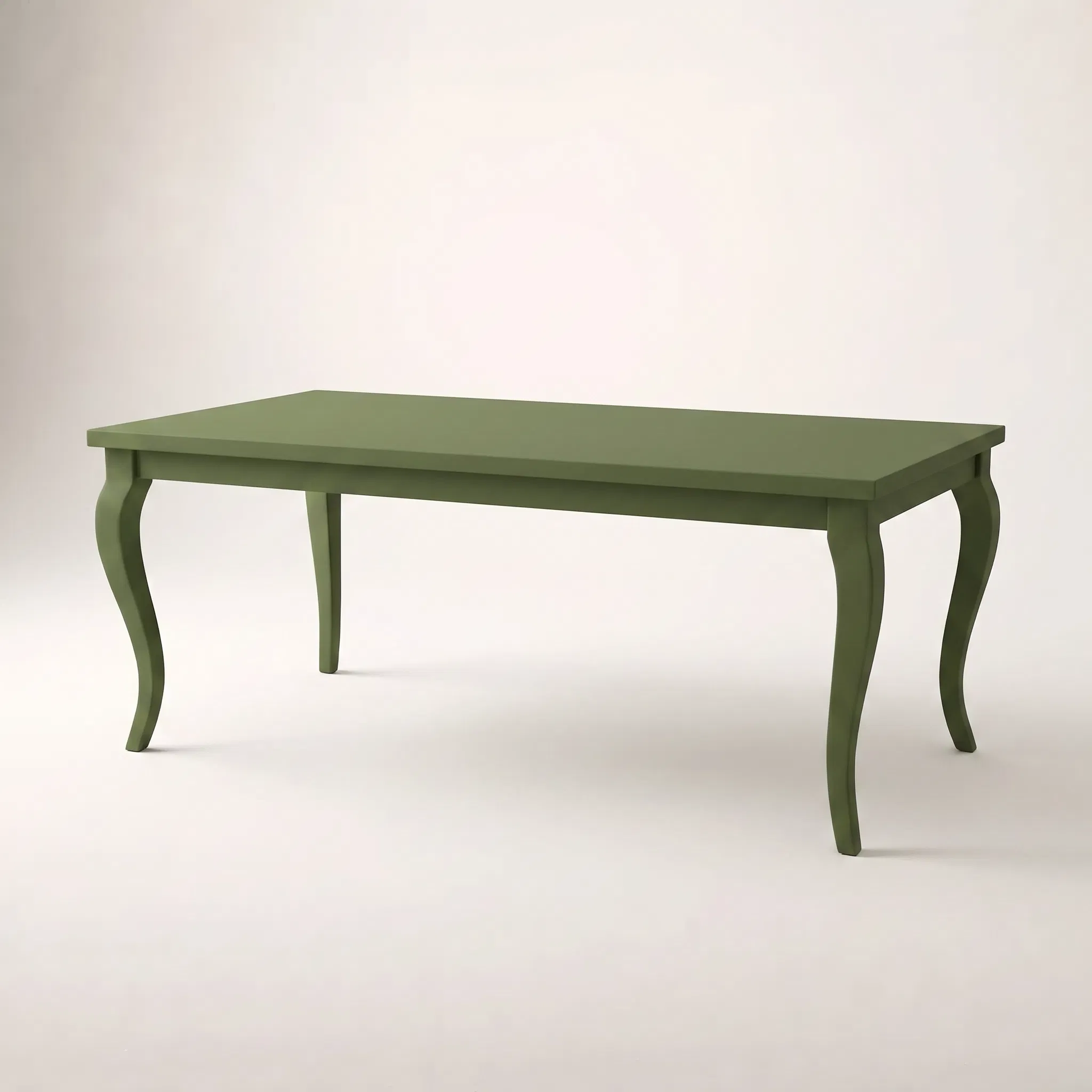 Mesa Retangular Romance Verde Musgo