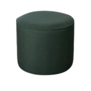 Pufe Redondo Veludo Verde P