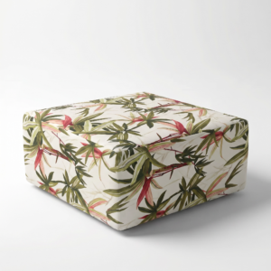 Pufe Quadrado Floral